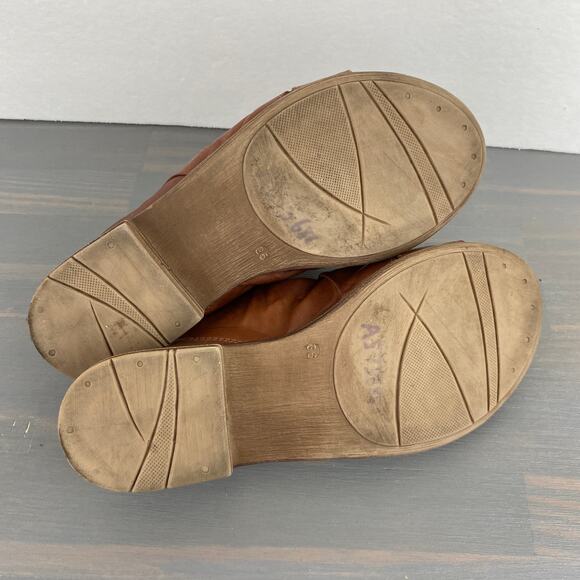 Miz Mooz Dandelion Slide Sandals Women EU36 US 6-6.5 Wide Width Brown Leather - Picture 8 of 10